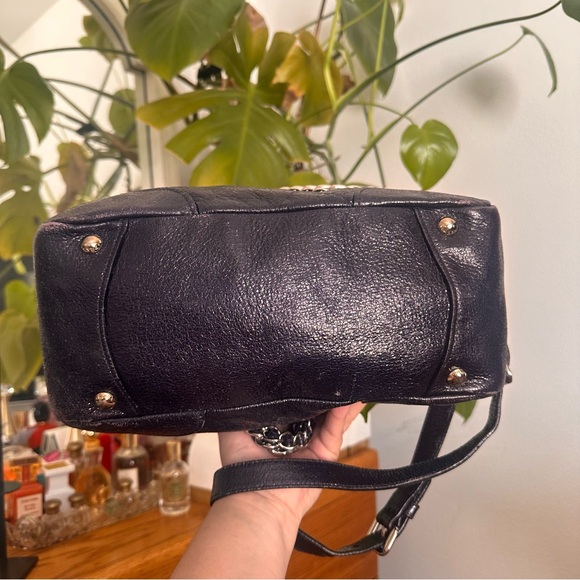 Prada Midnight Purple Shimmering Leather Top
Handle Bag - Picture 9 of 15